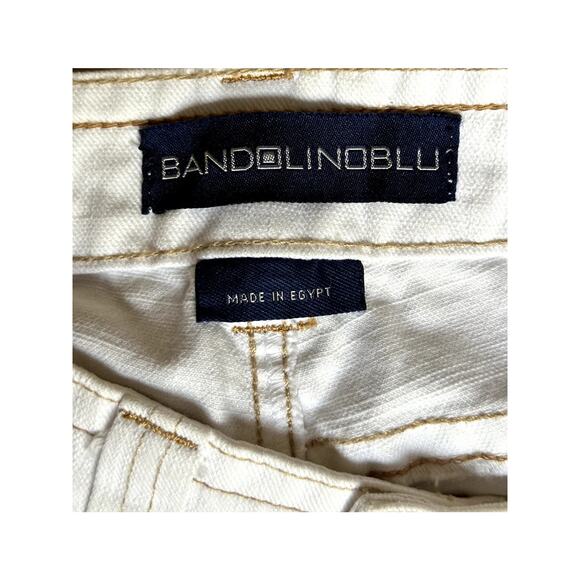 Bandolino Blu White Denim Capri Pants Size 6 Petite - Picture 3 of 4